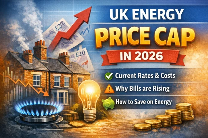 UK energy price cap 2026 explained with rising costs, gas prices and energy saving tips